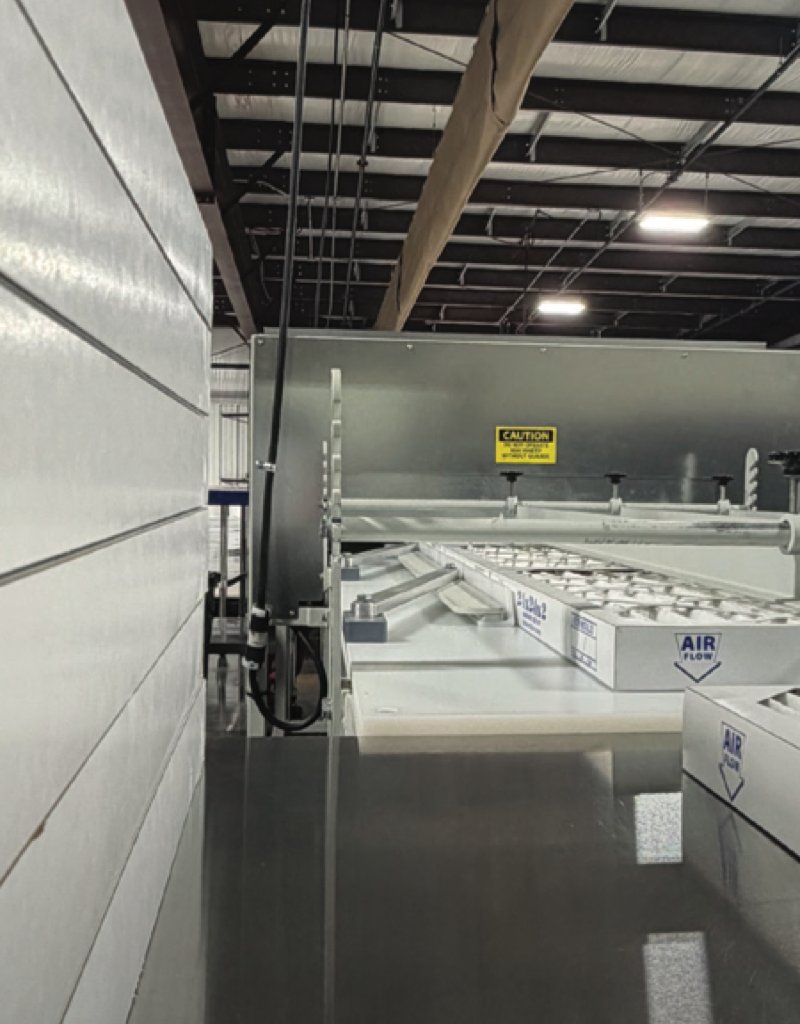 Production line equipment at Advantage Filter MFG facility